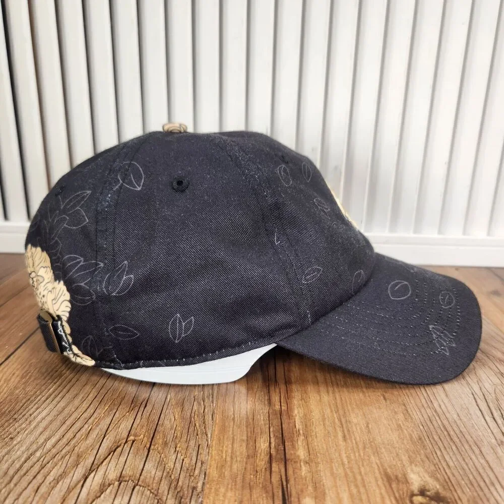 New Orleans Saints OTS Strapback Hat Cap Black Gold Fleur-De-Lis Logo NFL Sports